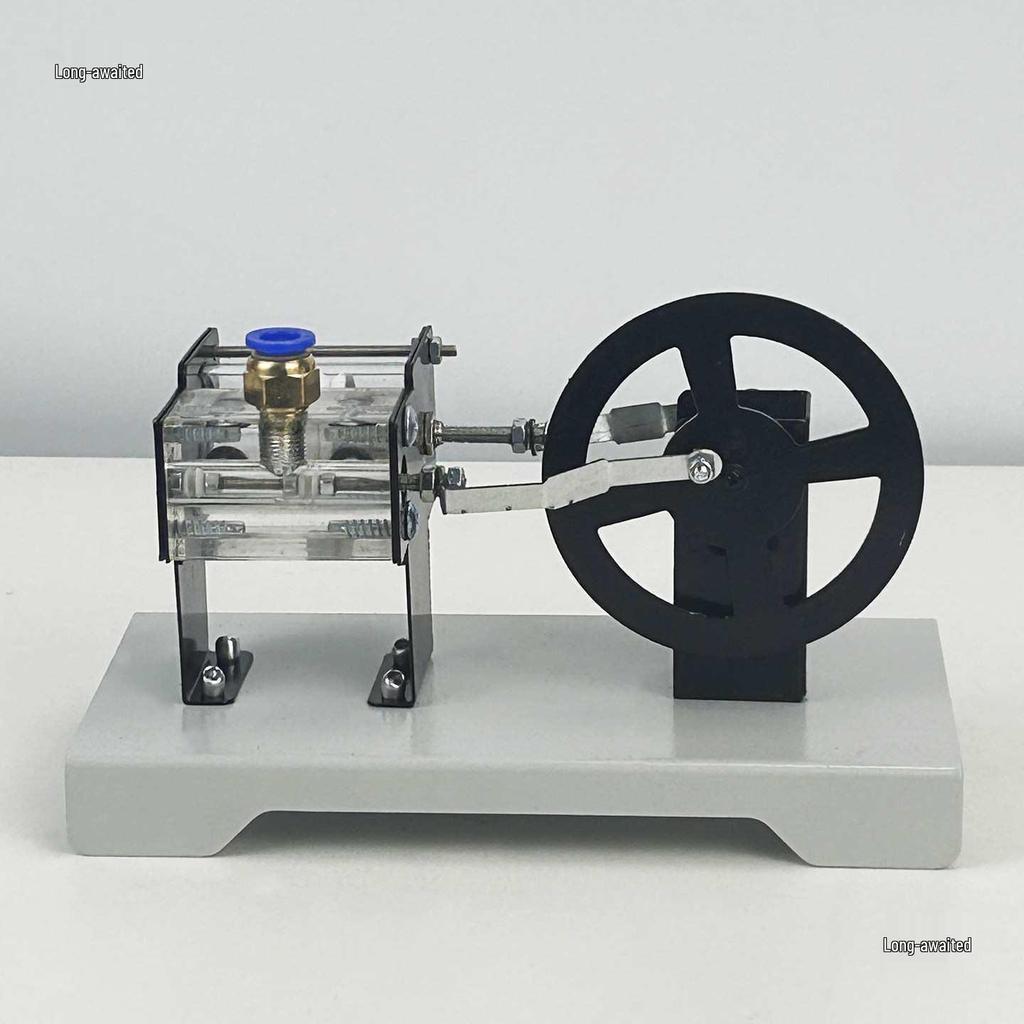 Steam Engine Model: Air Pressure Piston Movement Cylinder for Teaching and Demonstration