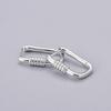 925 Sterling Silver Geometric Oval Hoop Earrings Female Golden French Earrings