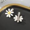 2PCS/Set Flower Hairpin Yellow Small Hair Clip For Women Summer Sweet Hair Clip Fashion Travel Photo Hair Accessories Styling