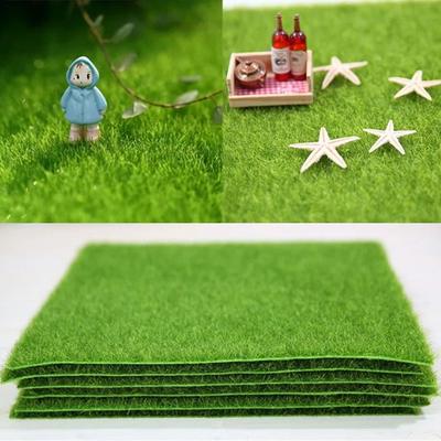 DIY Green Grass Mat Green Turf DIY Micro Landscape Fake Sod Simulation Moss Lawn