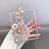 Luxus Bling Strass Handytasche für Samsung Galaxy Z Fold 4 3 2 DIY Diamant 3D Kürbis Perle Blume Herz Abdeckung