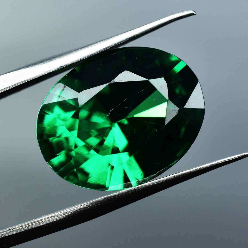 Authentic Oval Cut 9.18 Ct Natural Garnet Green Loose Gemstone