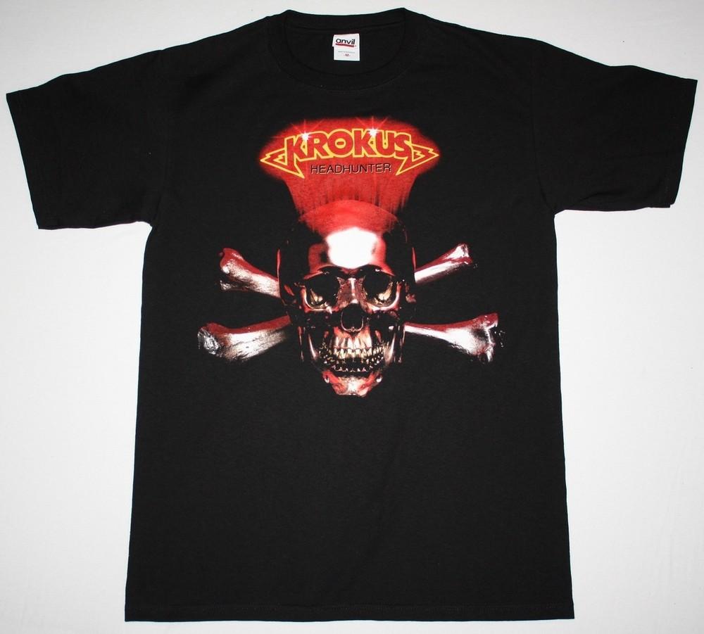 KROKUS HEADHUNTER 83 HARD ROCK TSHIRT Cotton Classic Unisex Tee All Sizes S294 Unisex T-Shirt XXXXL