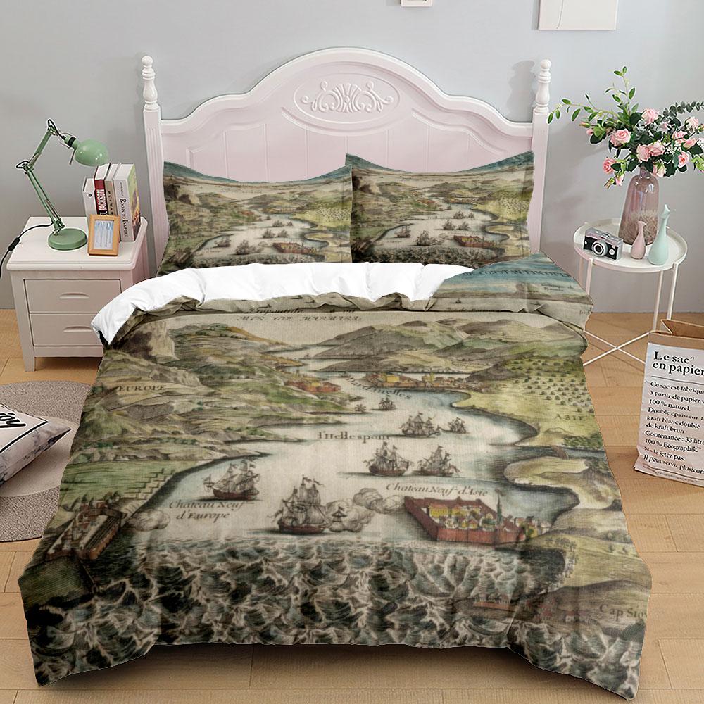 

Комплект постельного белья Ancient Spinulosa Duvet Cover Set King Queen Double Full Twin Single Size (135x200cm)