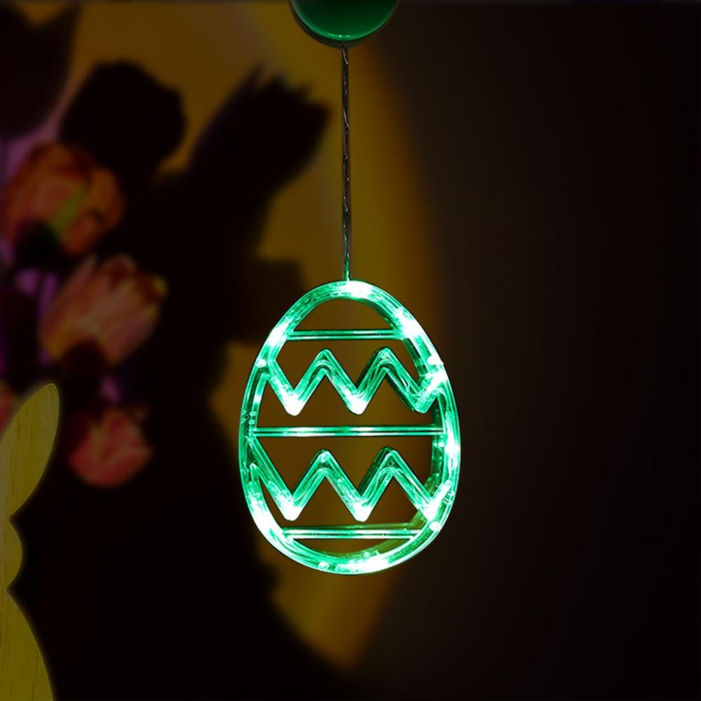 Multicolor Egg Suction Cup Light Plastic Atmosphere Light New Easter Window Lights  Party