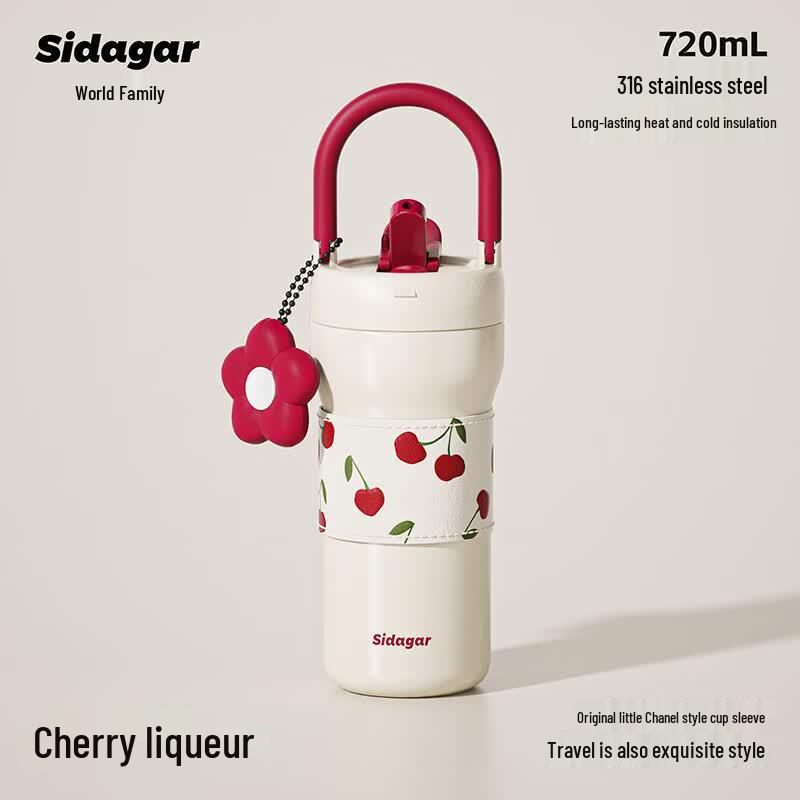 Shidajia 720ml Chic Handle Insulated Mug