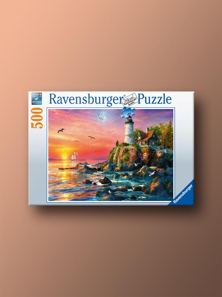 Sunset Lighthouse 500 Piece Ravensburger Jigsaw Puzzle