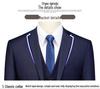 Men's Slim Fit Korean Style Suit - Three-Piece Formal Business Attire for Groom or Groomsman
