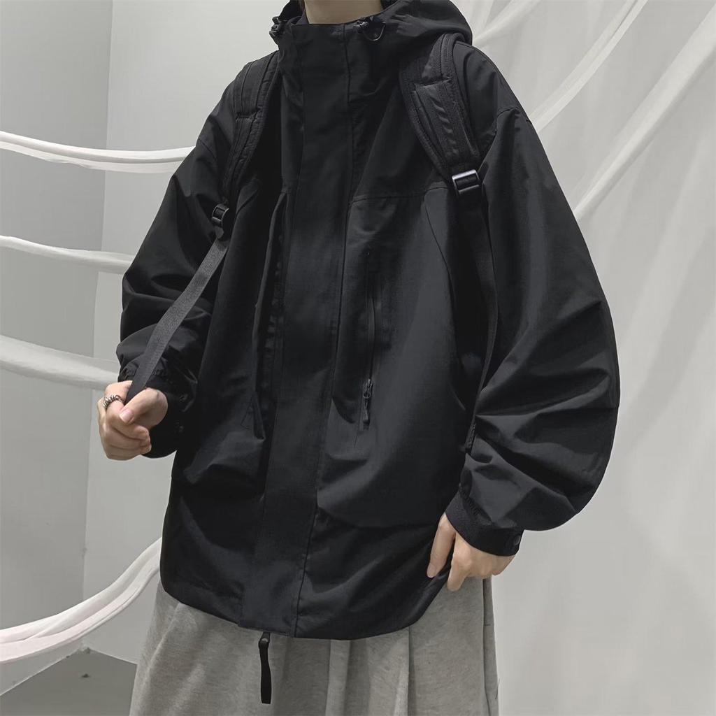 Chaqueta Retro para Hombre con Capucha Otoño Verde Militar - Estilo Americano Outdoor High Street.