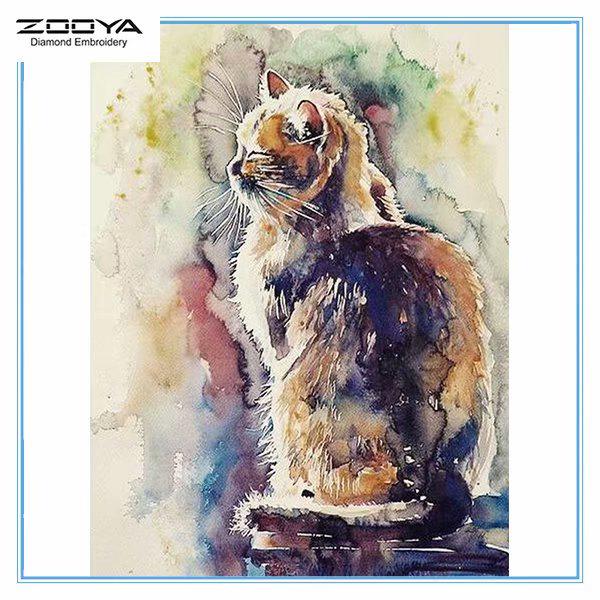 

ZOOYA DIY 3D Алмазная вышивка крестиком домашний декор кошка