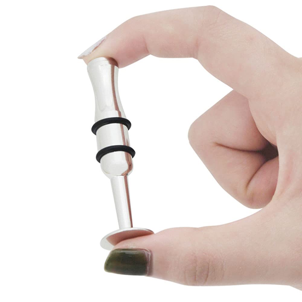 Jiayouy Embouchure Training Device Mouthpiece Mouth Strength Trainer for Brass Wind Instrument Accessories, Silver