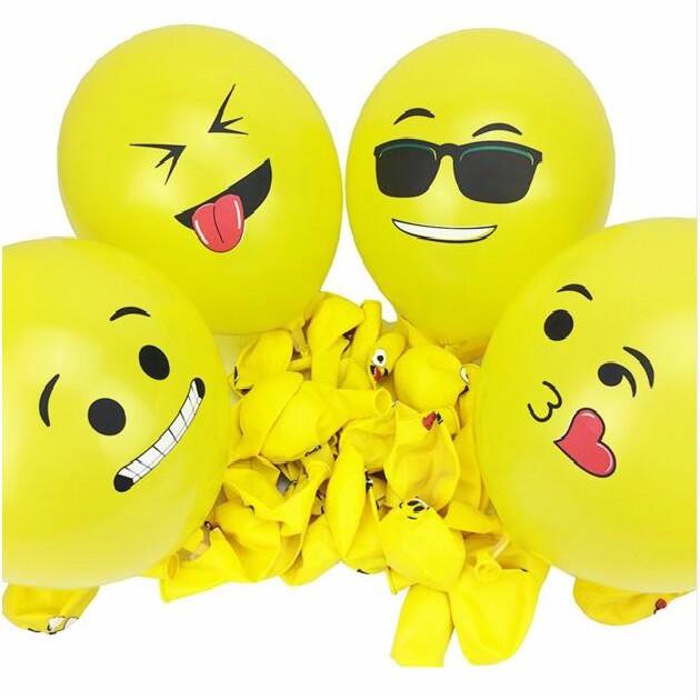

Emoji шары смайлик лице выражение желтый латексные шары рождения Свадебный декор Ballon