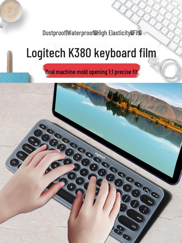 Logitech K380 Bluetooth Keyboard - LINE FRIENDS Series: Cony Rabbit & Brown Bear with Concave-Convex Key Design