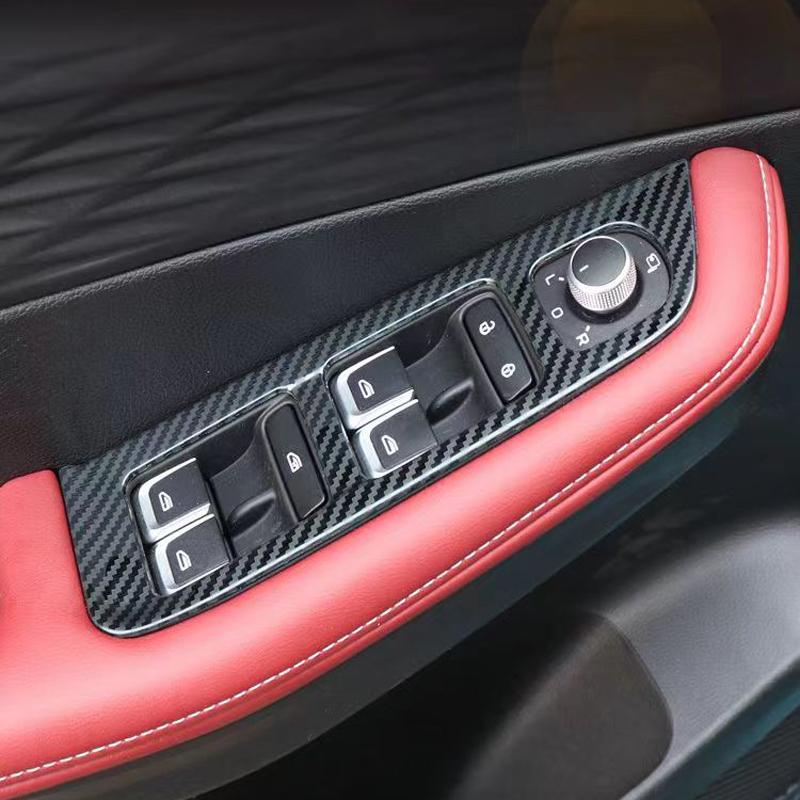 For Geely Coolray  2024 Stainless SteeI Interior Door Armrest Panel Cover Window Glass Lift Switch Button Trims Accessories