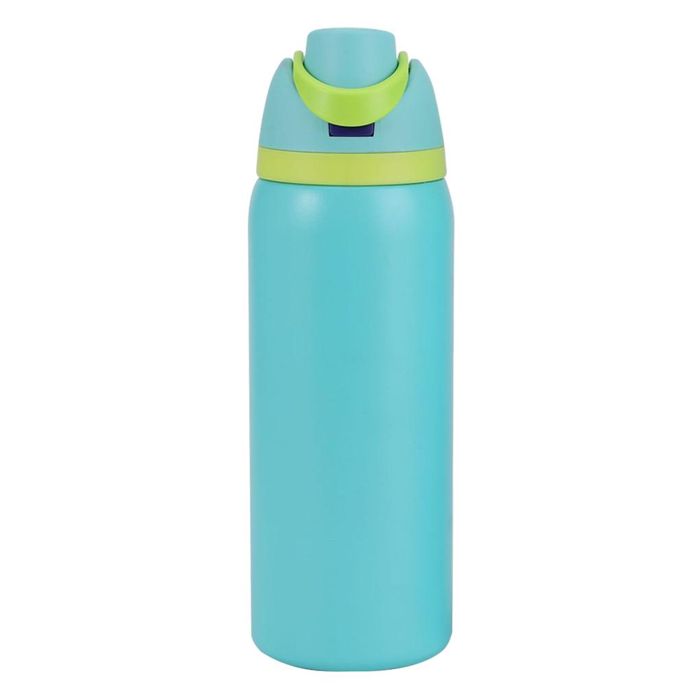New Thermos Cup 24oz 32oz Insulated Cup Stainless Steel Space Kettle Water Bottle with Straw Vacuum Flasks for Car Outdoor Sport