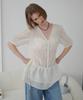 AFTERHOURS Floral Sheer Layered Dress (Ivory)