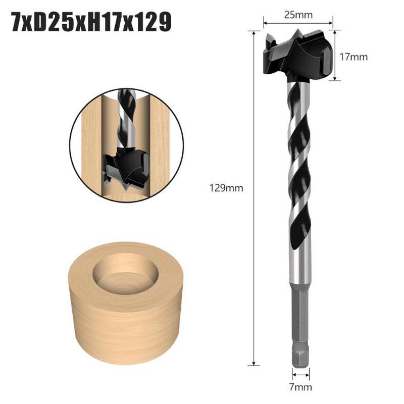 

Более длинные наконечники Форстнера Деревообрабатывающий инструмент Пильный диск Фреза Сверла для сверления отверстий Фреза с круглым хвостовиком из карбида вольфрама 16-25 мм 25MM чёрный