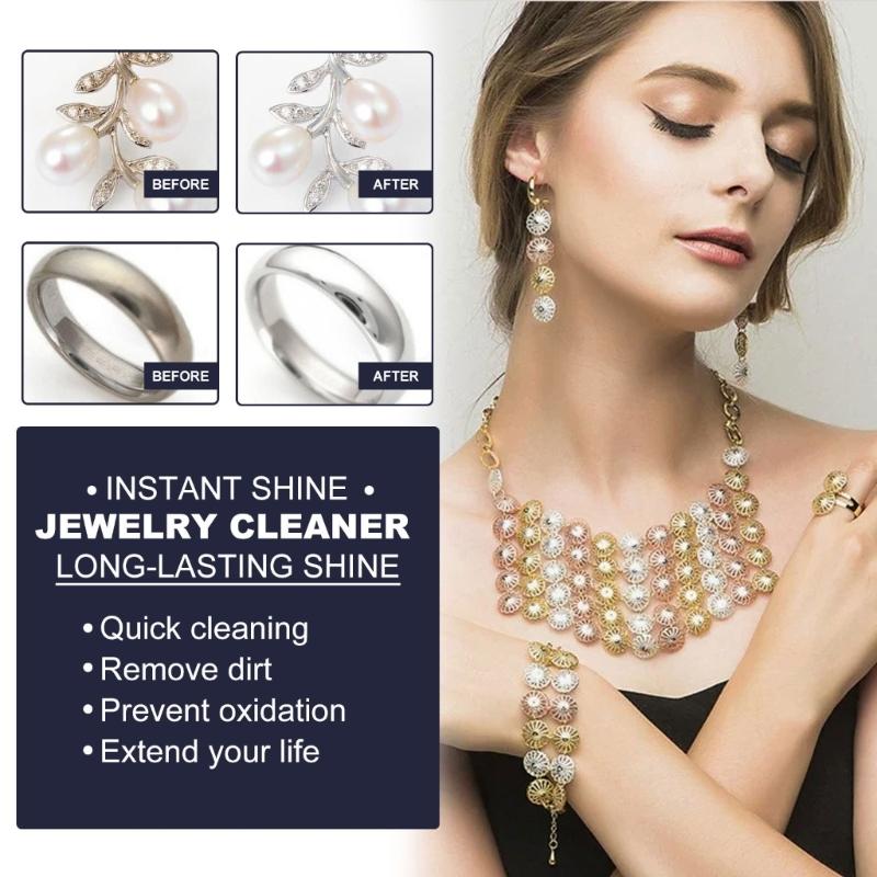 Professionelle Schmuck-Dekontaminationslösung Schmuckreiniger für Gold- und Silberschmuck Marmorpflege