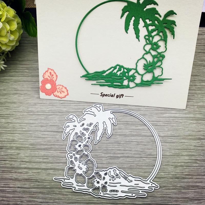 Beach Metal Cutting Dies Stencil for DIY Scrapbooking Photo Album Embossing Paper Cards Crafts Diecuts