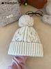 Hat Women'S Winter Solid Color Korean Knitted Hat Premium Sense Fleece Warm Ear Protector Fashion Wool Hat