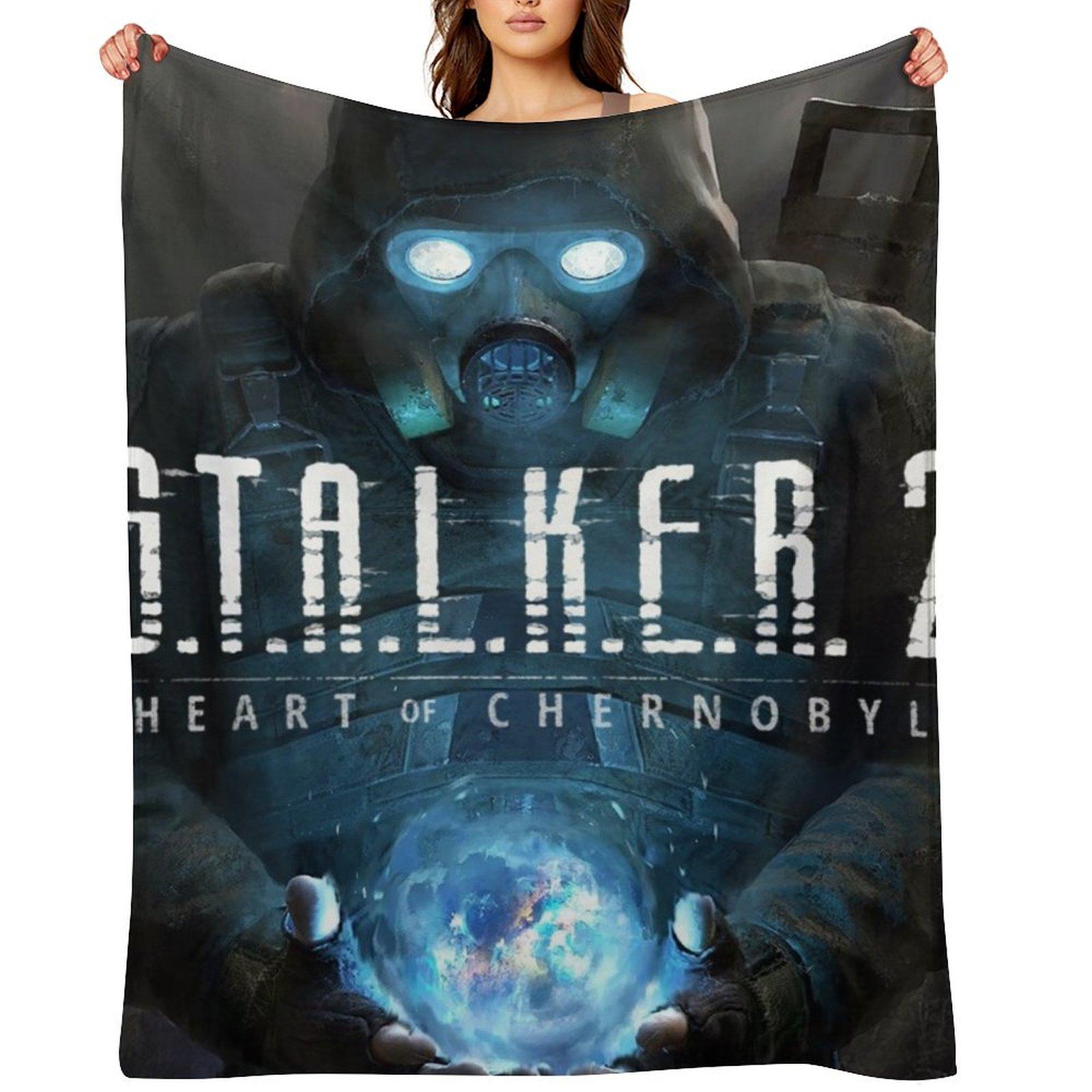 S.T.A.L.K.E.R. 2: Сердце Чернобыля 2024 Плед Декоративные Персонализированный Подарок Туристический Мягкий Плюшевый Пледы 30x40in
