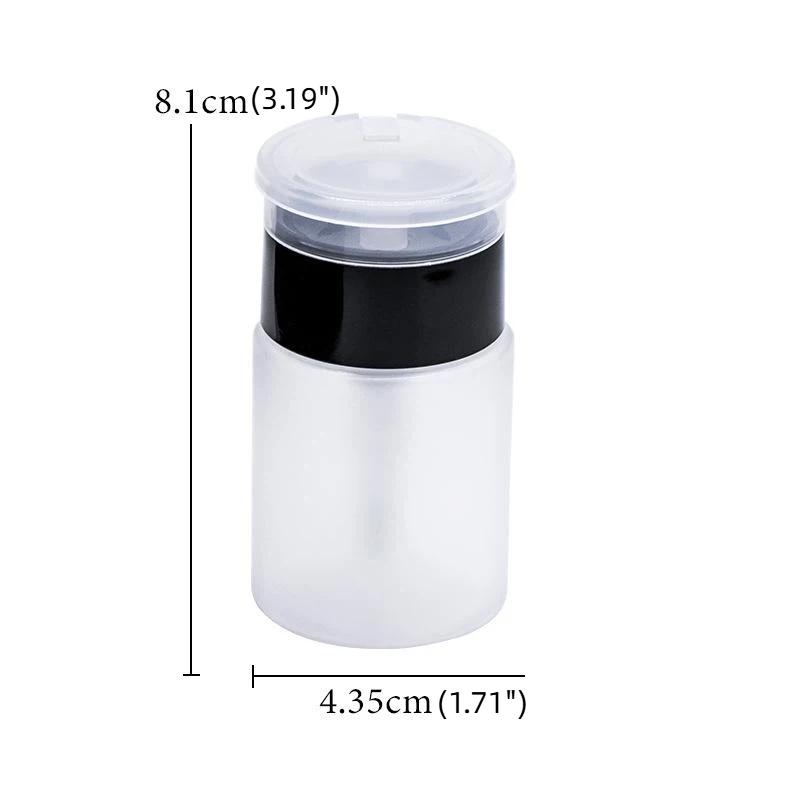 Nail Art Press Pump Bottle Leakproof Design Easy Press Dispensing For Home Diy Nail Care Salon Use