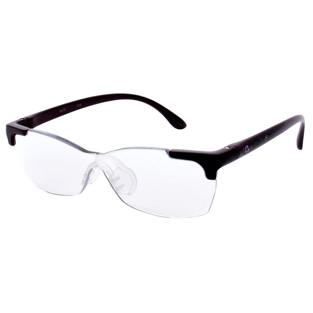 Elegant 1.6x1.8x Magnifying Glass with Drawstring Cloth Bag (1.6x, Purple)