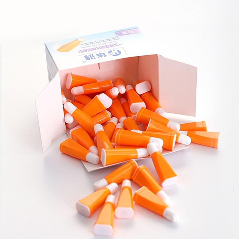 50Pcs Disposable Blood Collection Auto-Retraction Needles Bloodletting Sterile Painless Lancets Fast