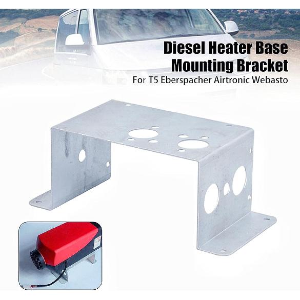 1Pack Air Diesel Parking Heater Base Mounting Bracket Floor Plate Forfor T5 Eberspacher Airtronic D2 Car Truck Diesel Heater-Sliver