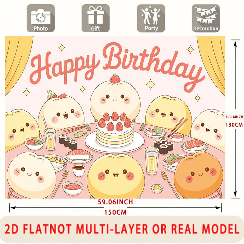 Party Backdrop Birthday Photo Booth Background Front Door Decor