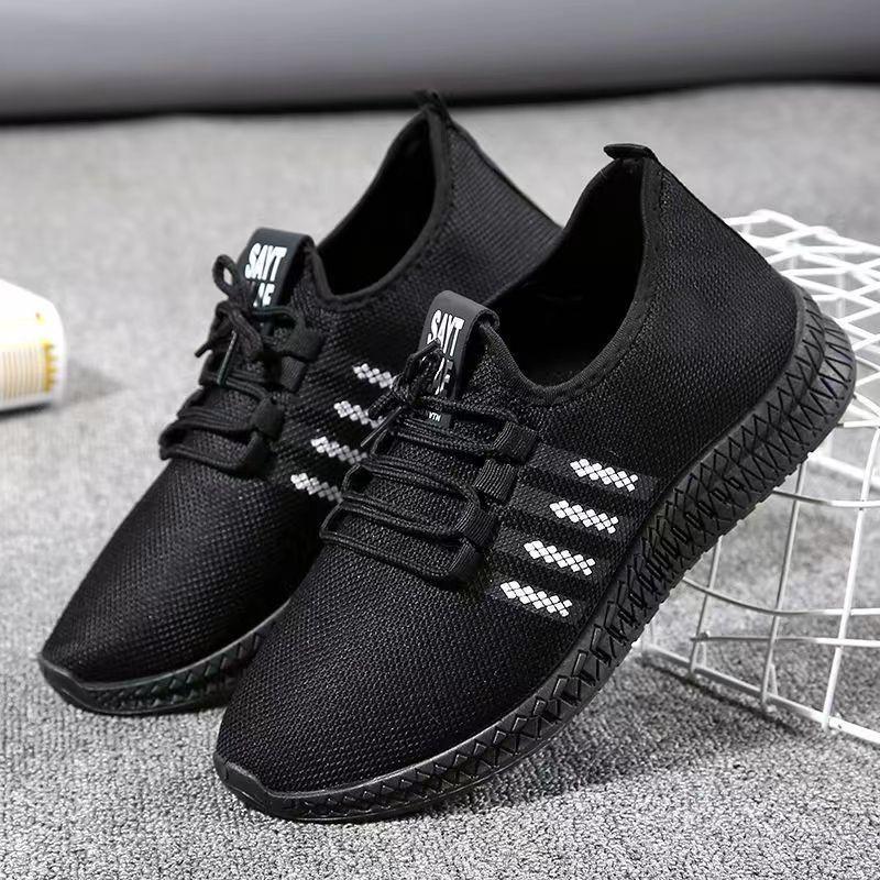 Sneakers men's new running shoes non-slip hollow breathable mesh shoes casual running Korean version trendy student sports men