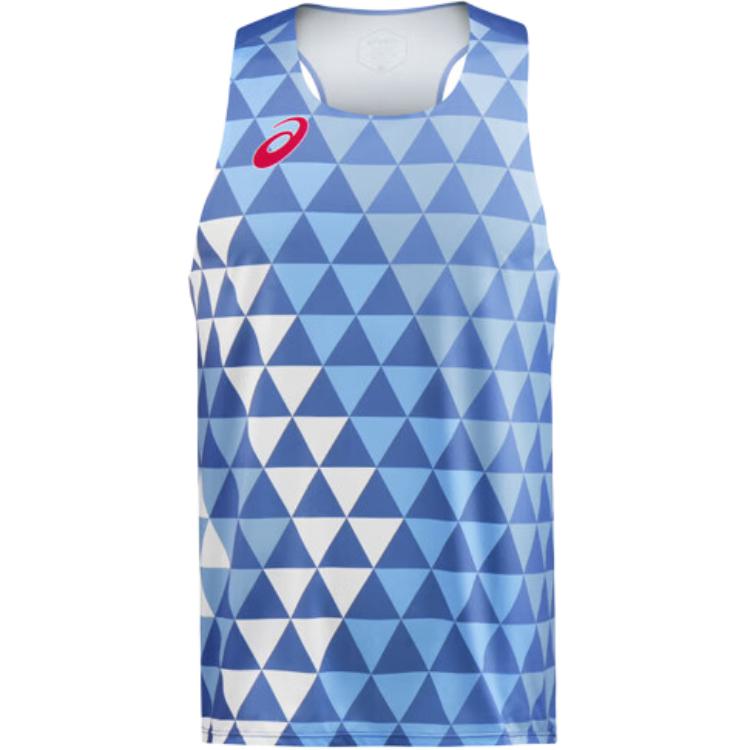 

Asics Logo Geometric Pattern Pullover Vest Men Vests Blue 2011C721-402 7XL