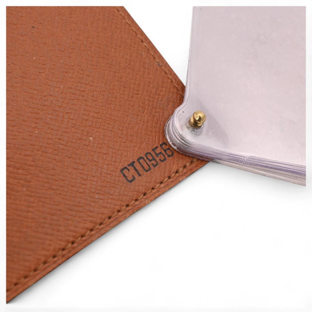 Auth Louis Vuitton Monogram Porte Carte Credit Pression Business Card Holder Lv5411ma