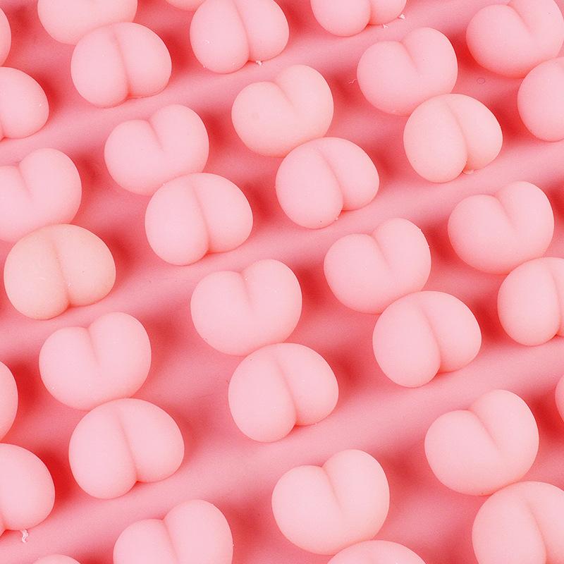 10pcs Cute Butt Luminous Pink Peach Toys Soft Squishy Fidget Decompression Kids Birthday Party Gift Office Desk Accessories