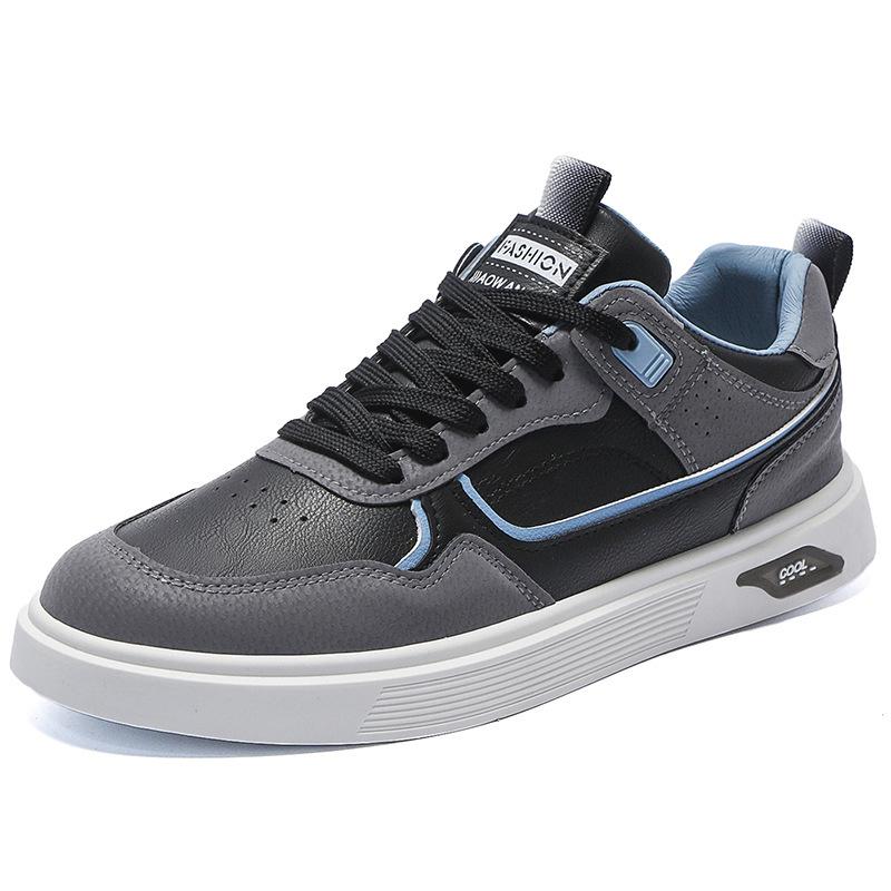 2024 Men's Casual Breathable Skate Shoes - Trendy, Versatile, White Sneakers for Teens & Students