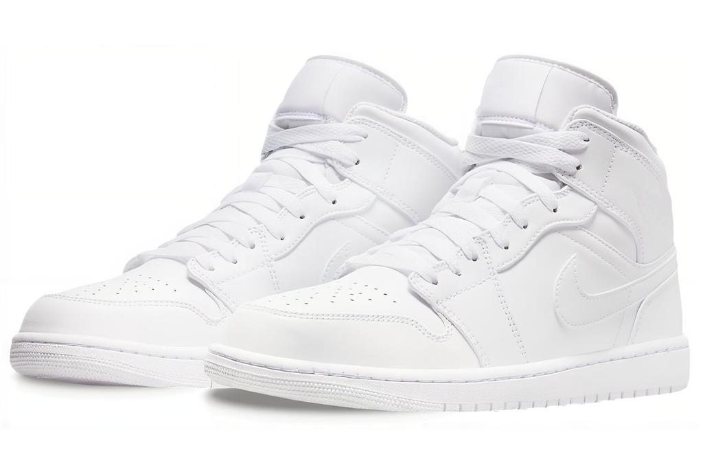 Air Jordan 1 Mid 'Triple White' 2022 554724-136
