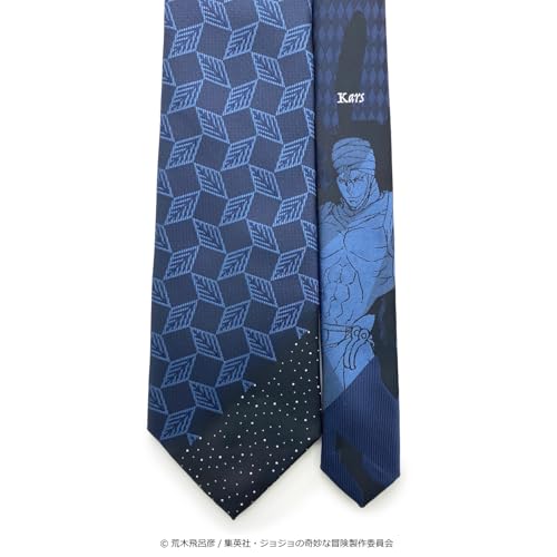 Florence Spec JoJo's Bizarre Adventure Part 2 Tie, Kars JJN000004-009, Navy 5, Standard Size