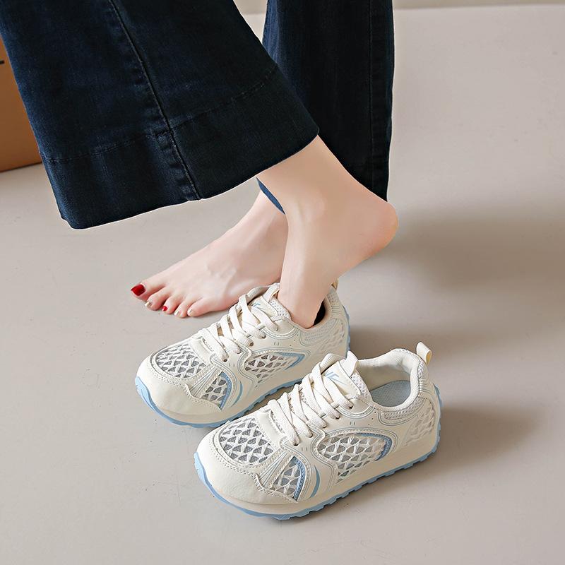 Soft-soled mesh breathable Forrest Gump shoes women's summer thin hollow mesh shoes versatile casual sports shoes running shoes sneakers