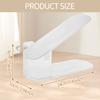 8Pcs Adjustable Shoe Stacker Double Deck Shoe Support Slot Organizer Rack Cabinet Closet Anti Slip Stripe Shoes Display Stand