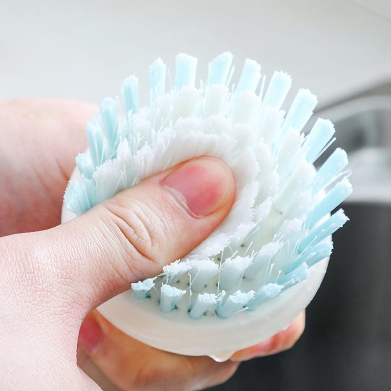 Multipurpose Dish Brush With Handle Kitchen Scrub Brushes For Cleaning Dish Scrubber With Stiff Bristles For Sink Pots Pans