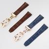 For MAURICE LACROIX Eliros Watch Band Soft Cowhide 20 22mm Folding Buckle Black Brown Blue Genuine Leather Strap Men Accessories