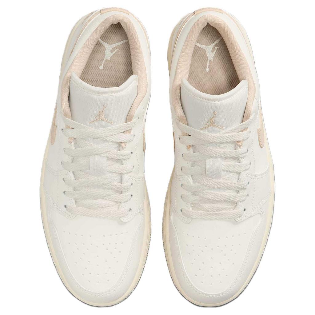 Womens Air Jordan 1 Low 'Sail Rattan' (women's sizes) Sail / Pale Ivory / Rattan Vintage Basketball Shoes DC0774 112