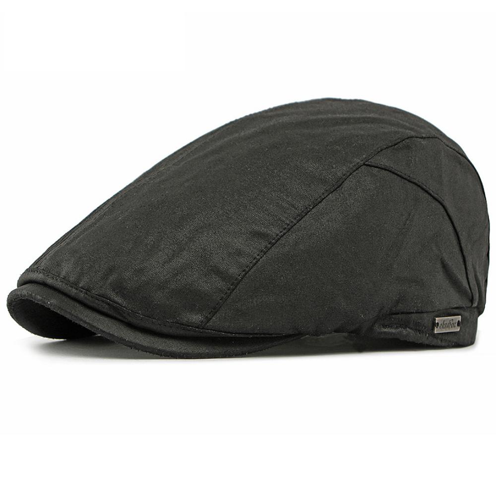 HT4938 Berets Thick Warm Autumn Winter Hats for Men Women Beret Hat Fleece Lined Ivy Flat Cap Male Female Adjustable Beret Cap