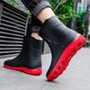 Men's Low-Top Non-Slip Waterproof Rain Boots for Fishing, Men/Women/Teenagers Rubber Shoes