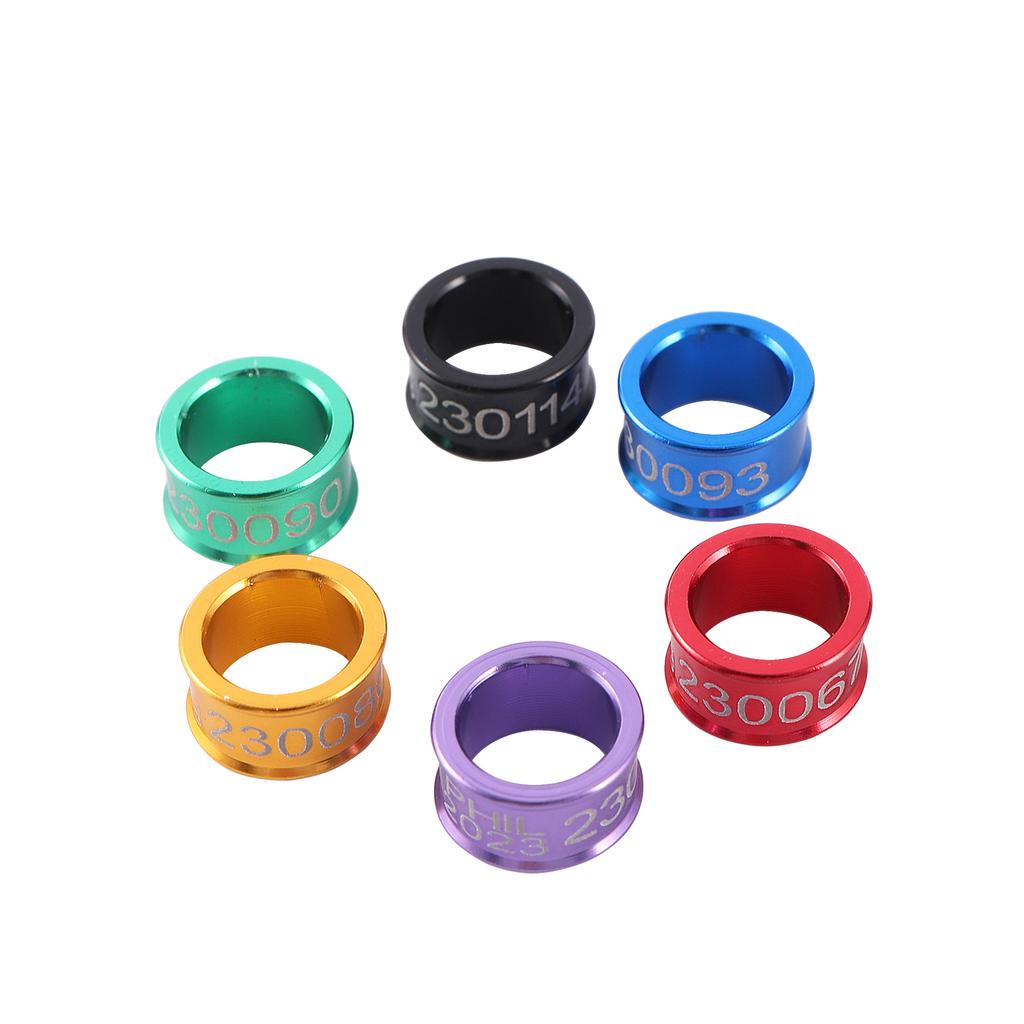 PHA/PHIL 2026 Aluminium Taubenfußring ID 8mm Outdoor Flugtraining Identifikation Vogel Fußring Taubenzubehör 50 Stück