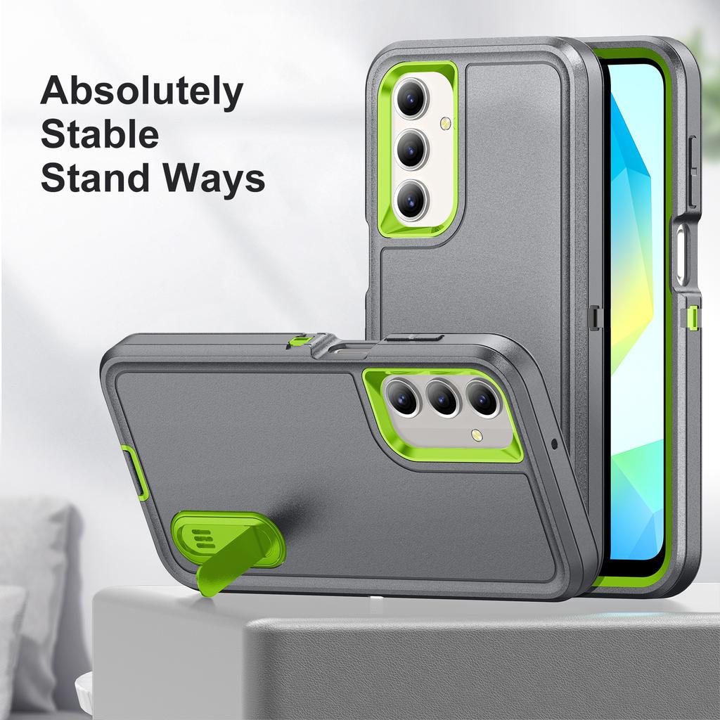 For Samsung A17 5G 4G Fall Protection Hard Armor Case for Samsung Galaxy A17 5g Galaxya17 A 17 Kickstand Phone Cover