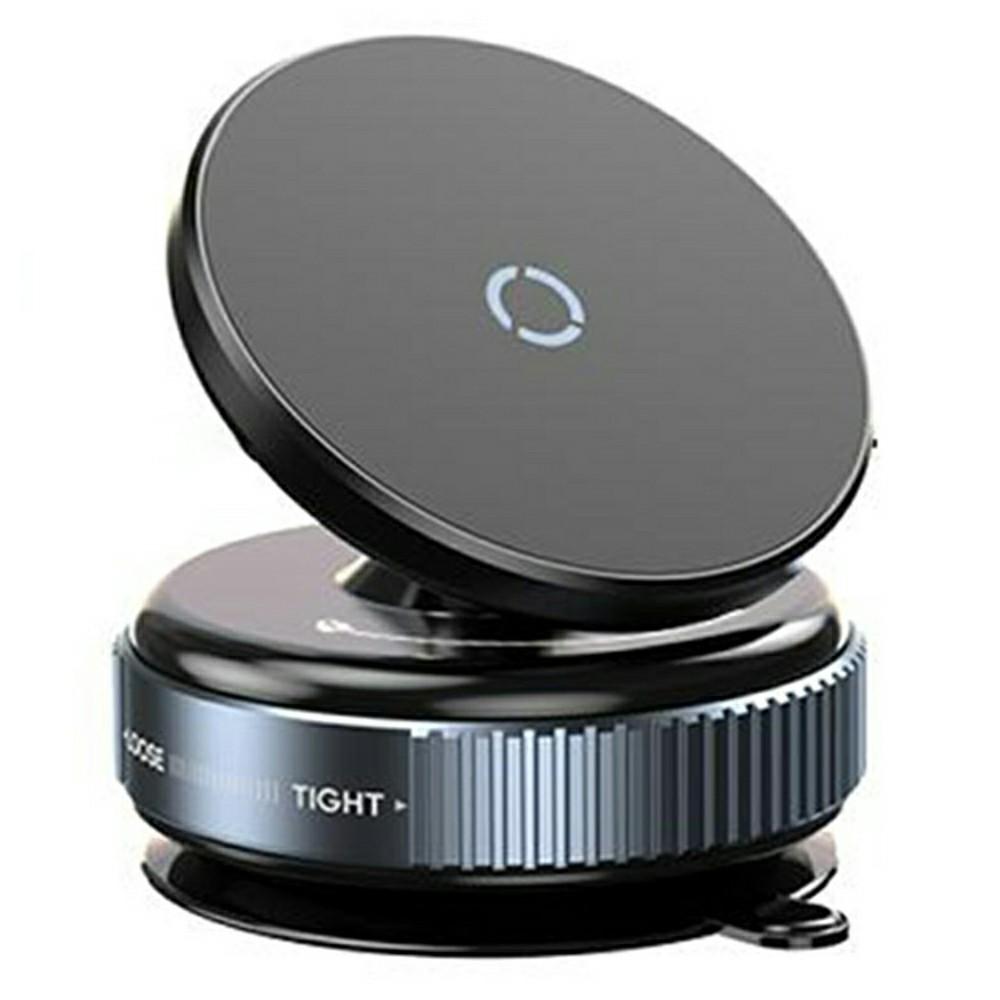 

K009 Механічний вакуумний присосок Магнітний автомобільний тримач для телефону Обертання на 360 градусів Навігаційний тримач Black