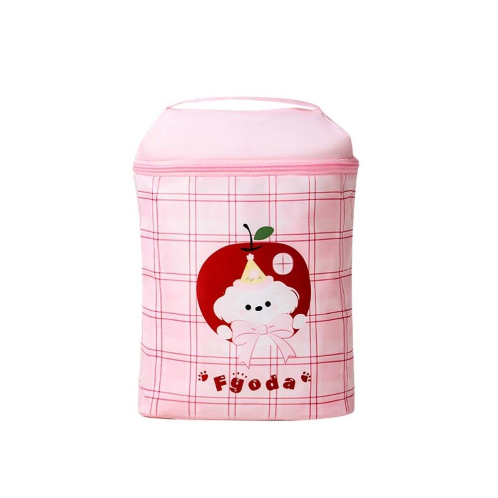 Waterproof Shoe Storage Bag Cartoon Lingerie Storage Pouch Cute Dog Print Travel Shoe Bag Wardrobe розовый