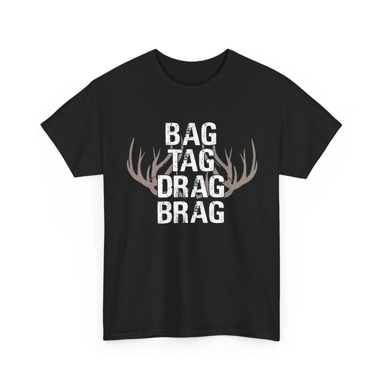 

Deer Hunting T shirt, Hunter Deer Hunting Lovers Bag Tag Drag Shirt XL