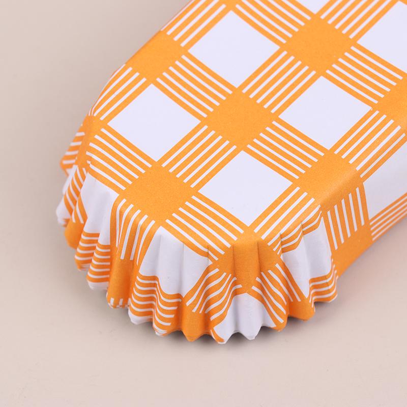 100 Stück Einweg-Muffin-Förmchen Fettabweisende Backförmchen Antihaft-Papier-Backförmchen Bootsform Kuchenpapier Muffin-Förmchen